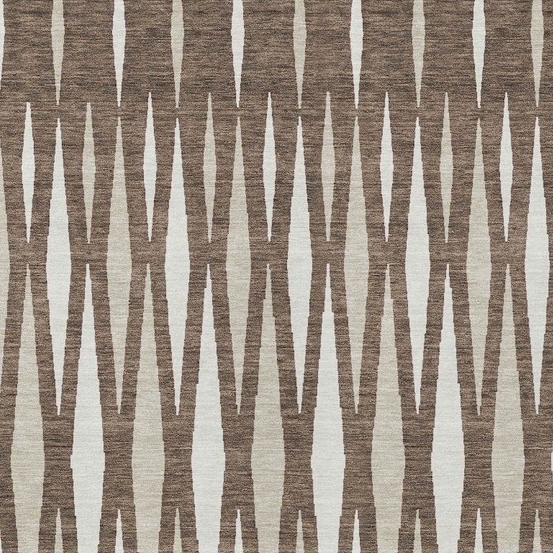 HomeRoots Geometric Transitional Rectangle Outdoor Rug