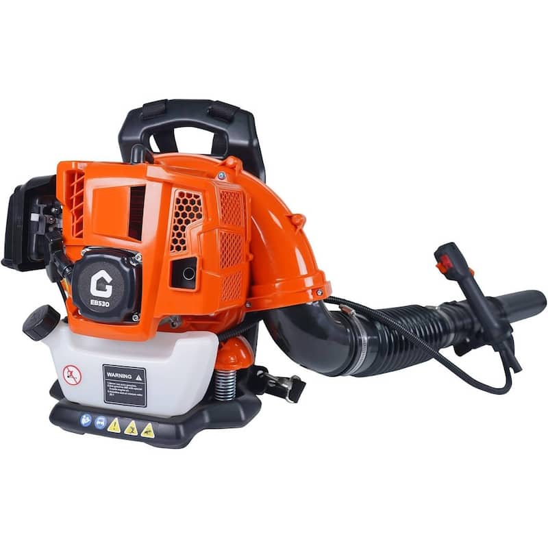 Backpack Durable Gas Powered Leaf Blower 2.2 HP 52cc 2-Cycle 780 CFM 270 MPH - N/A - Orange