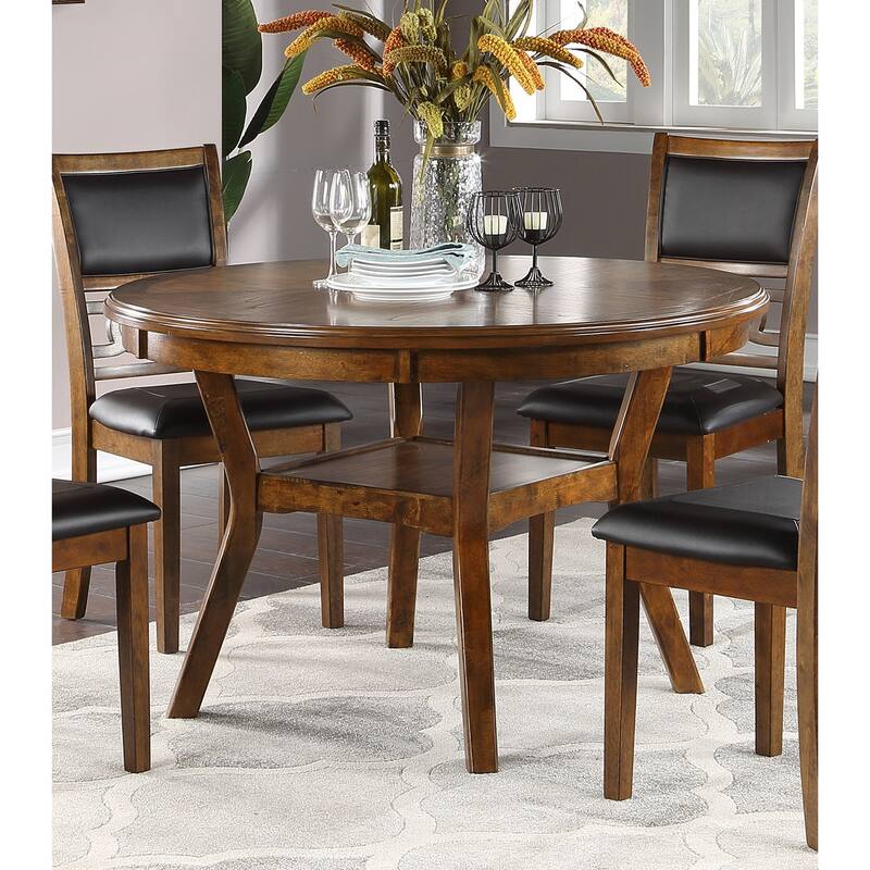 Rubber Wood Round Dining Table