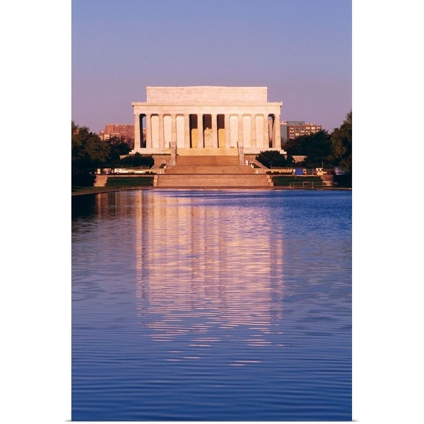 "The Lincoln Memorial and the Reflecting Pool in Washington, DC" Poster Print