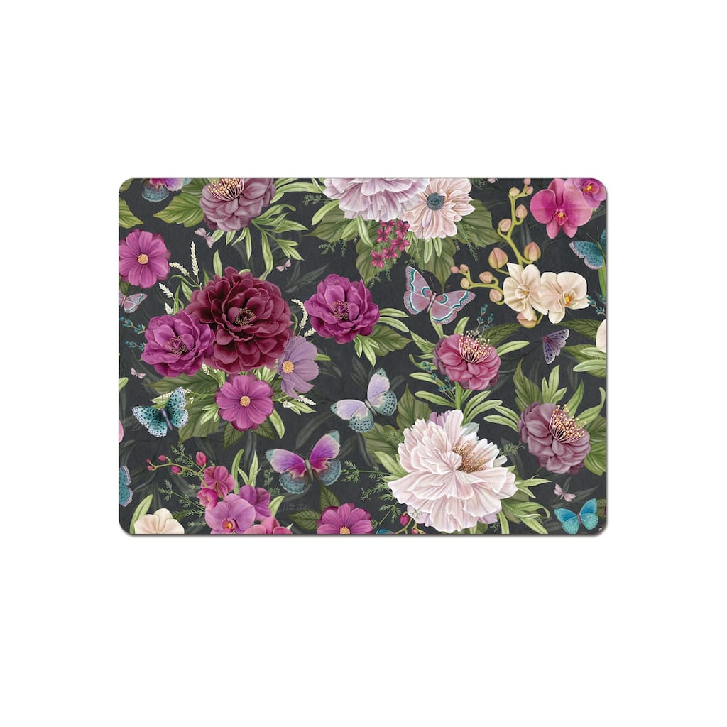 Hardboard Placemat, Midnight Garden, Set of 2, Made in the USA