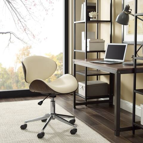 Madonna Mid-century Modern Adjustable Curved Office Chair by Corvus