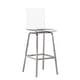 preview thumbnail 17 of 28, Miles Acrylic Swivel High Back Bar Stools (Set of 2) by iNSPIRE Q Bold
