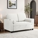 preview thumbnail 3 of 140, 3-in-1 Corduroy Sleeper Sofa Pull-Out Bed Convertible Adjustable Loveseat with USB Port