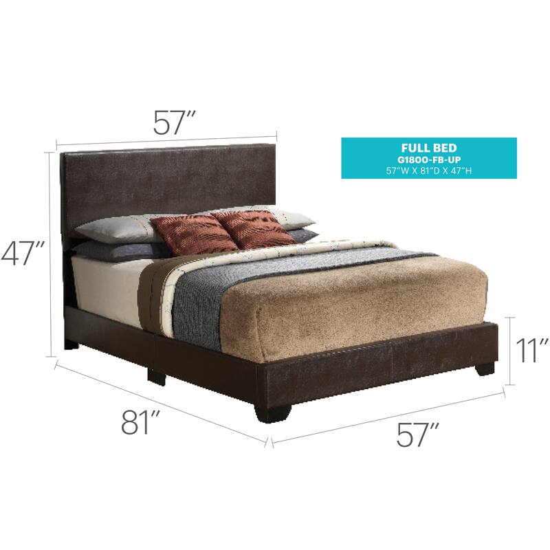 Cozy Cappuccino Full Bed for Comfort