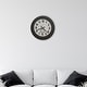 preview thumbnail 1 of 0, Howard Miller Grid Iron Works Classic, Traditional, Contemporary Wall Clock with Large Numbers , Reloj De Pared Brown