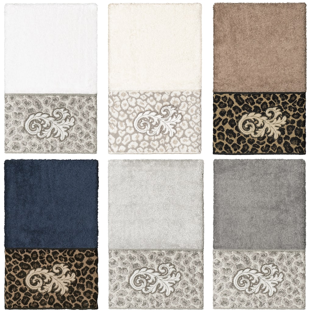 Authentic Hotel and Spa 100% Turkish Cotton April Embellished Hand Towel