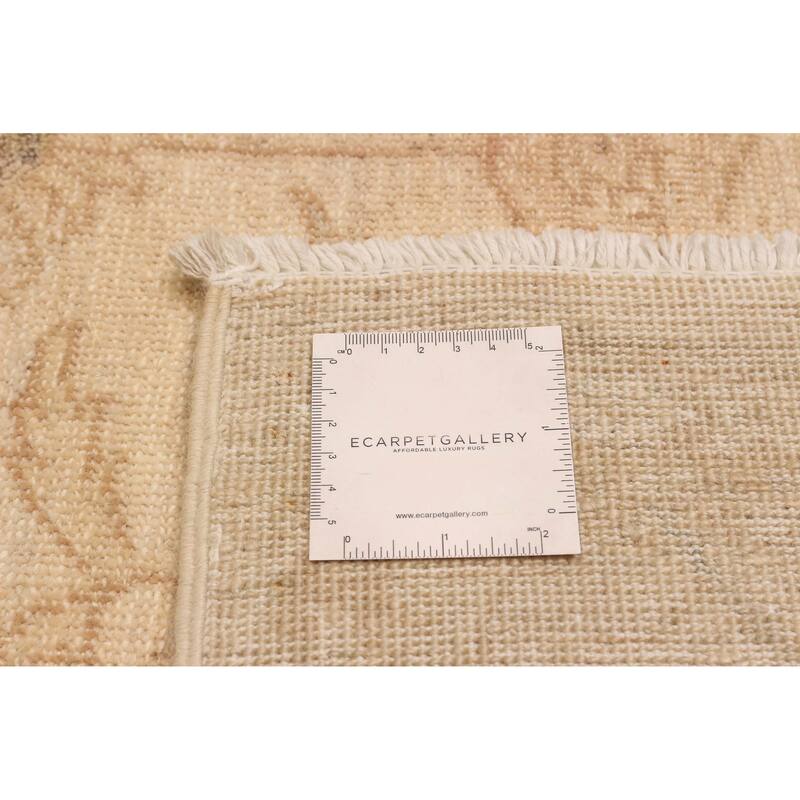 ECARPETGALLERY Hand-knotted Chobi Finest Ivory Wool Rug - 6'1 x 8'10