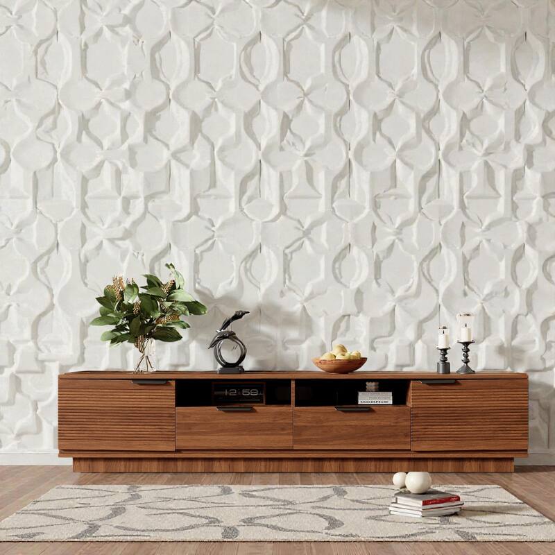 78.7" Modern TV Stand for TVs up to 85 Inch, Low Profile Entertainment Center with Deep Drawers, Cable Management