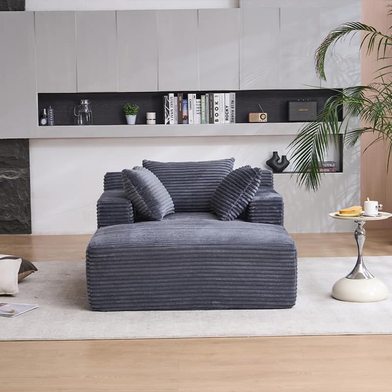Versatile Oversized Chaise Longue Chair for Relaxing and Sleeping