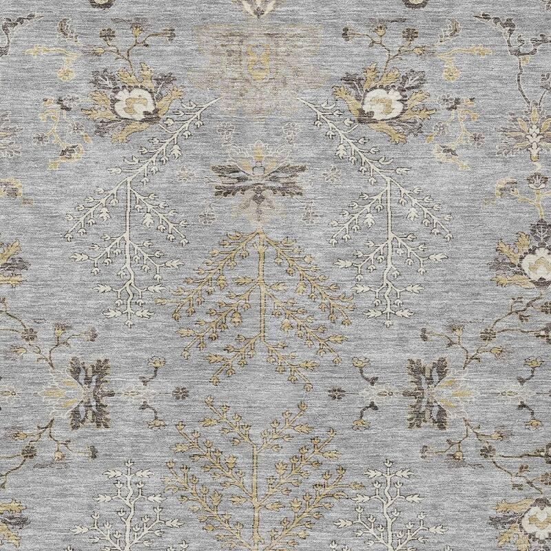 HomeRoots Floral Transitional Rectangle Outdoor Rug