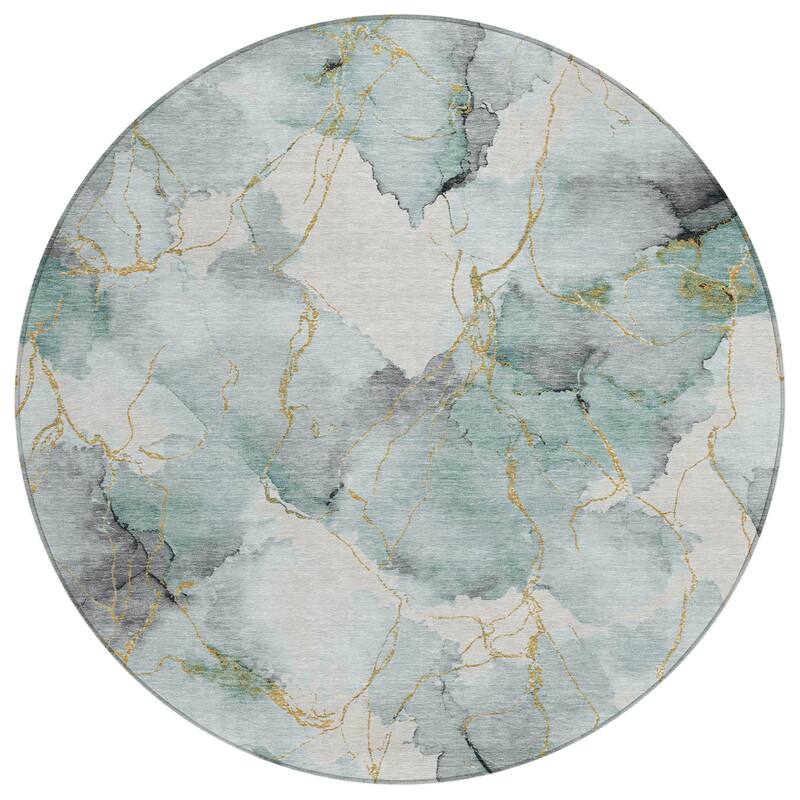 Machine Washable Indoor/ Outdoor Modern Brighton Chantille Rug