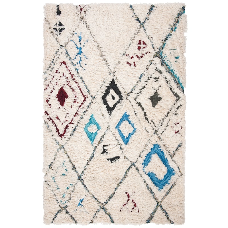 SAFAVIEH Handmade Casablanca Shag Synne Wool Rug
