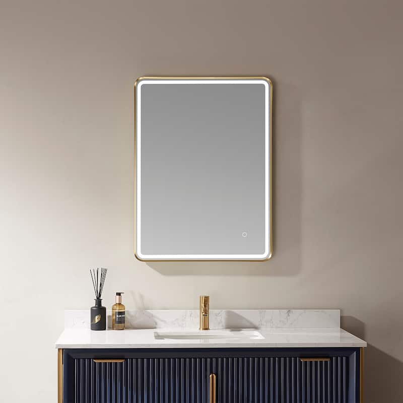 24'' Rectangle LED Lighted Accent Bathroom/Vanity Wall Mirror