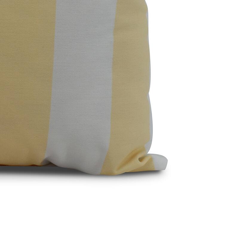 18 x 18 Inch Rugby Stripe Stripe Print Outdoor Pillow