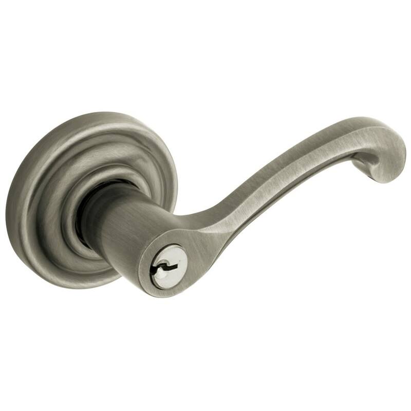 Baldwin Classic Style Single Cylinder Keyed Entry Door Knob Set with