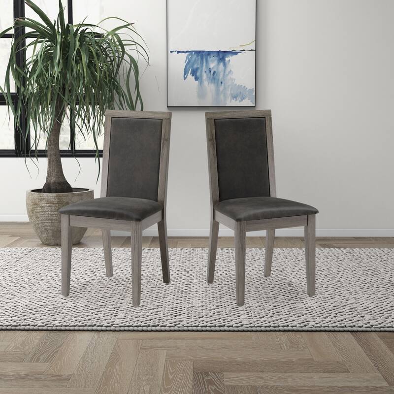 Dining Chairs Set of 2 Wood Dining Room Chair with MDF + sponge Back
