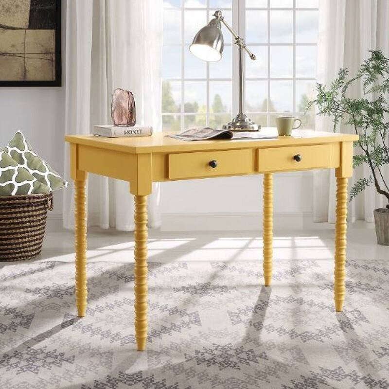 Vanity Table Home Office Computer Desk Yellow - 10' x 14' - Yellow