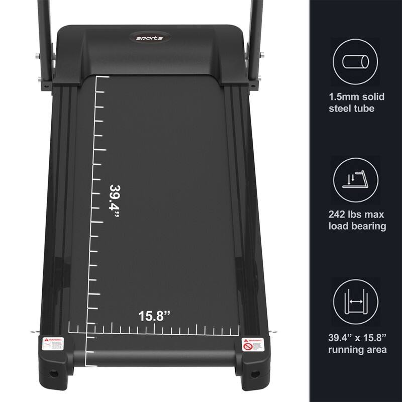 Home Foldable Treadmill with Incline,5" LCD Screen 250 LB Capacity,MP3