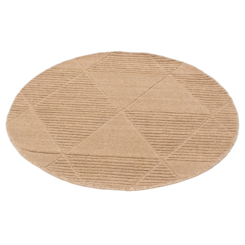 Kashkuli Gabbeh Tan Rug 4'0" x 4'0" - 4'0 x 4'0