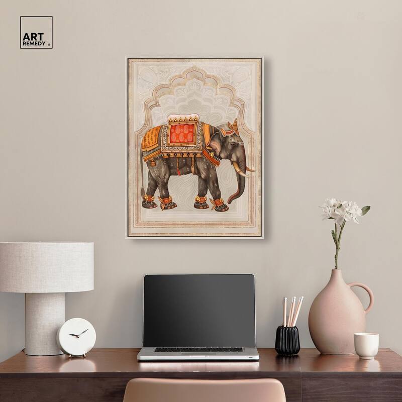 Elephant Queen Canvas by Art Remedy