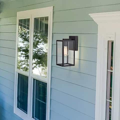 Exterior Lighting Outdoor Porch Wall Light with Clear Glass - 11*5*6.25