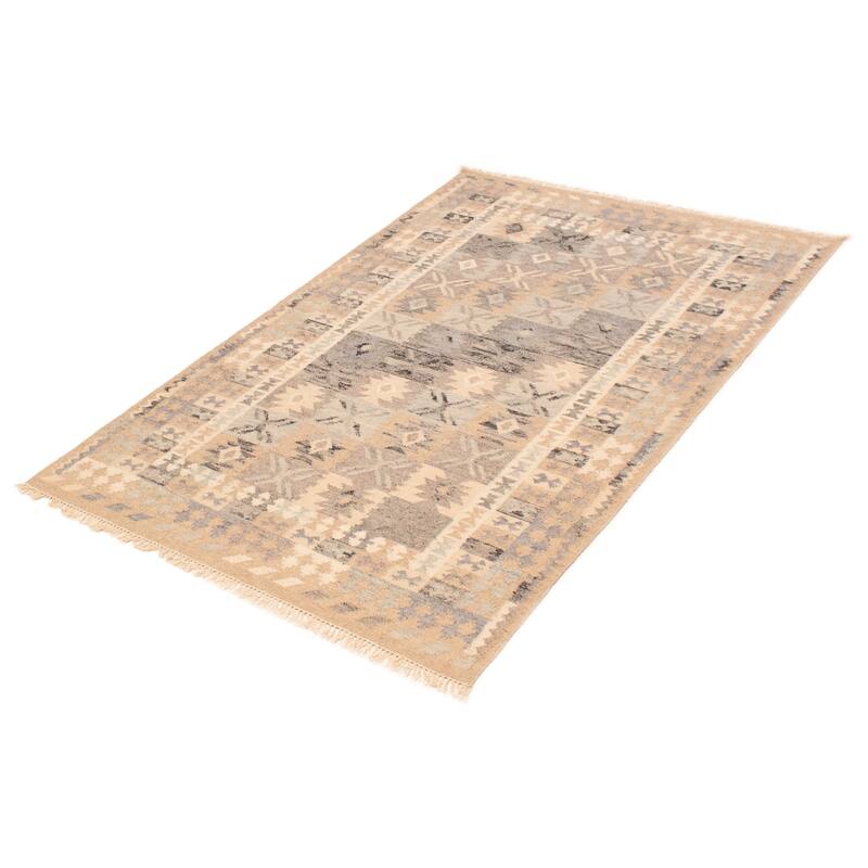 Ankara FW Tan Kilim 5'2" x 7'7" - 5'2 x 7'7