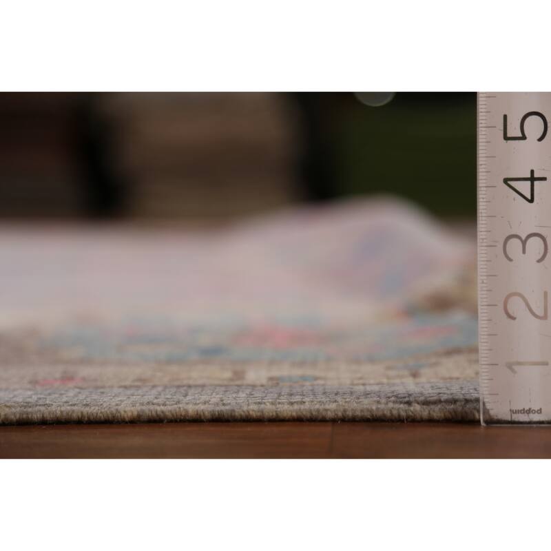 Hand Knotted Oriental 100% Wool Carpet Transitional All-Over Navy Blue & Blues Oushak Area Rug - 14' 0'' X 10' 4''