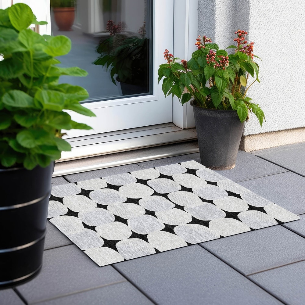 Machine Washable Indoor/ Outdoor Chantille Modern Puffy Rug