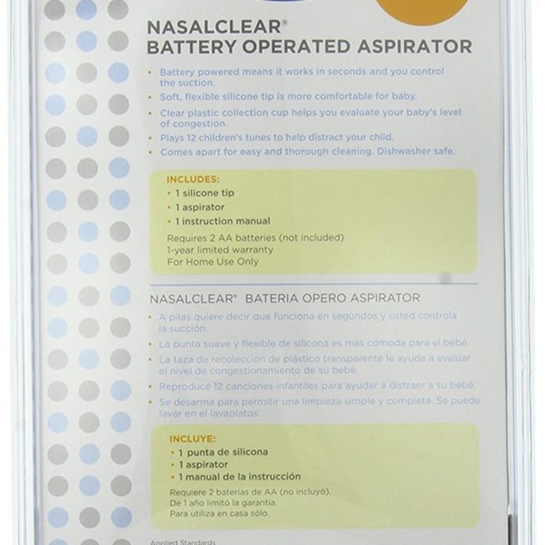 nasalclear battery operated aspirator