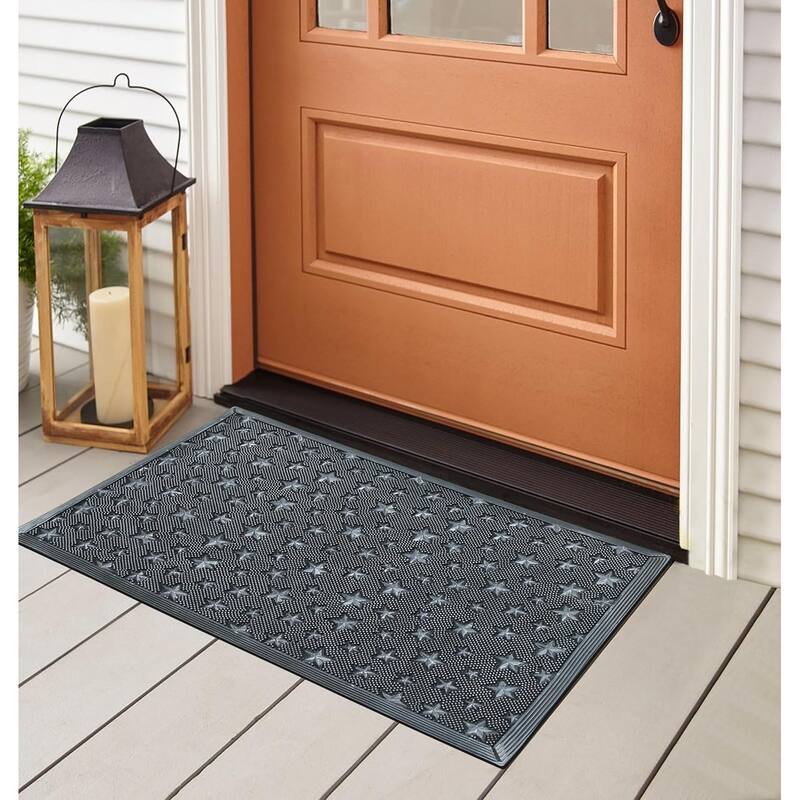 A1HC Rubber Pin Welcome Door Mats, Hand Finished, Non-Slip Backing Rubber, Heavy Duty Floormats