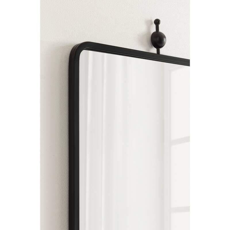 Kate and Laurel Kasota Slim Rectangle Mirror Metal