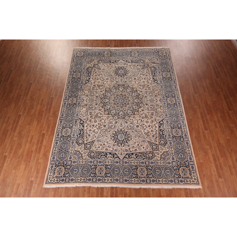 Animals Design Geometric Kashan Turkish Area Rug Machine Made Carpet - 9'7" x 12'11"