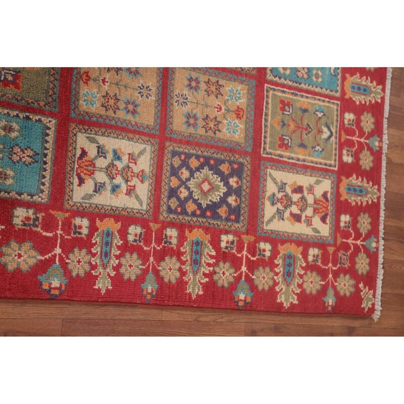 Garden Design Kazak Oriental Foyer Rug Handmade Wool Carpet - 2'9" x 4'1"