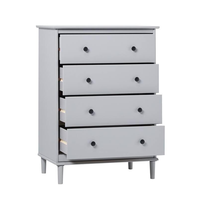 Walker Edison Bullrushes 4-drawer Solid Wood Chest