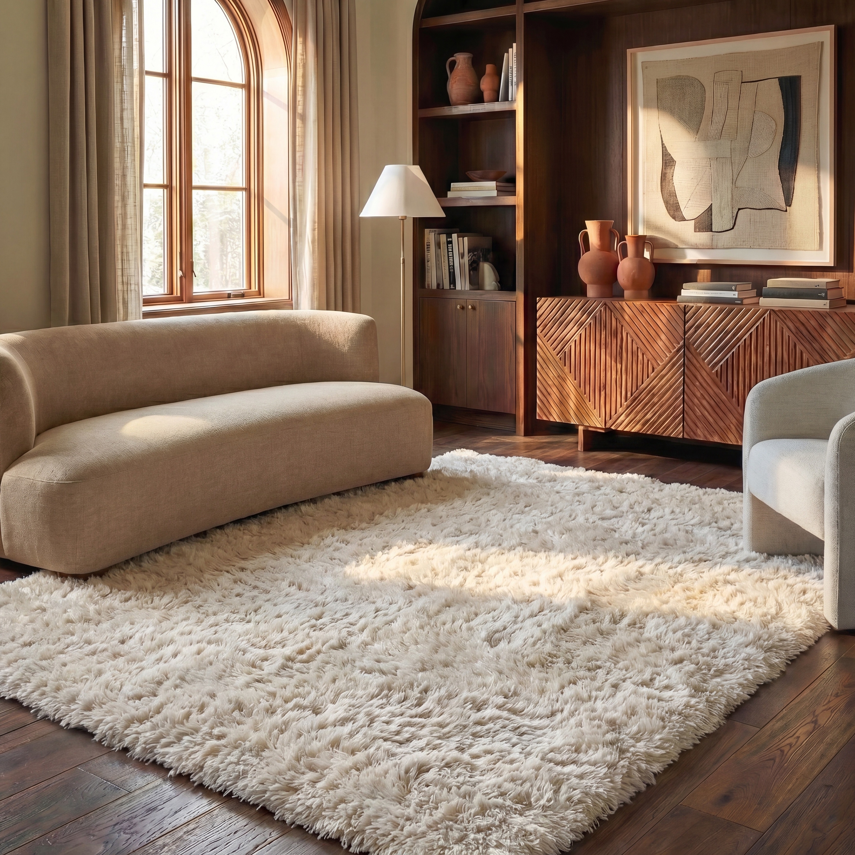 SAFAVIEH Handmade Venice Shag Djenka 3-inch Thick Rug - On Sale