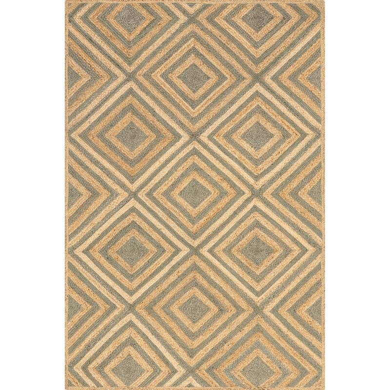 Dogwood Tiled Jute Area Rug