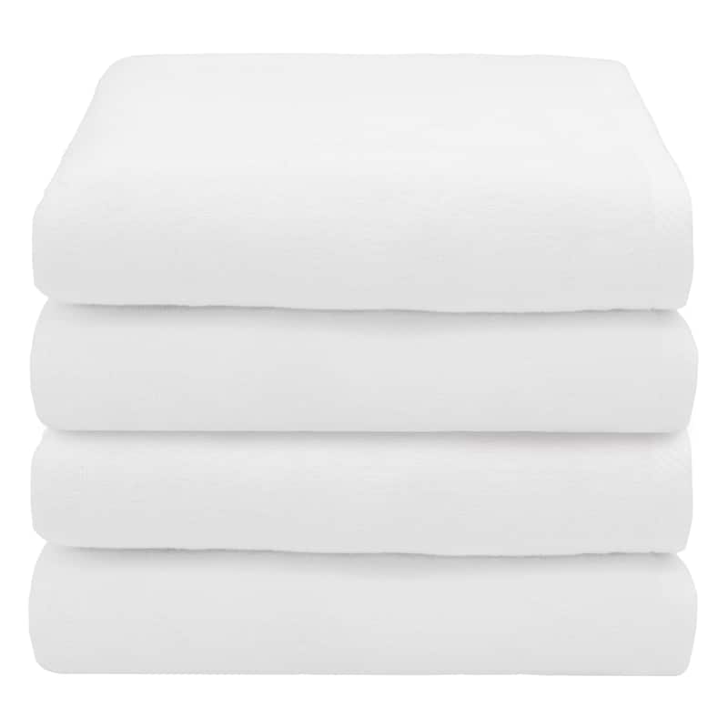 Authentic Hotel and Spa 100% Turkish Cotton Ediree Bath Towels- Set of 4