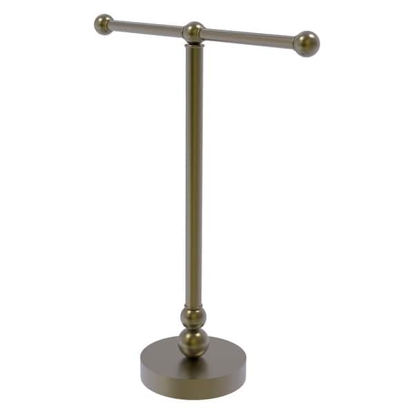 Allied Brass Vanity Top 2 Arm Guest Towel Holder in Matte Gray Allied Brass Vanity Top 2 Arm Guest Towel Holder in Matte Gray