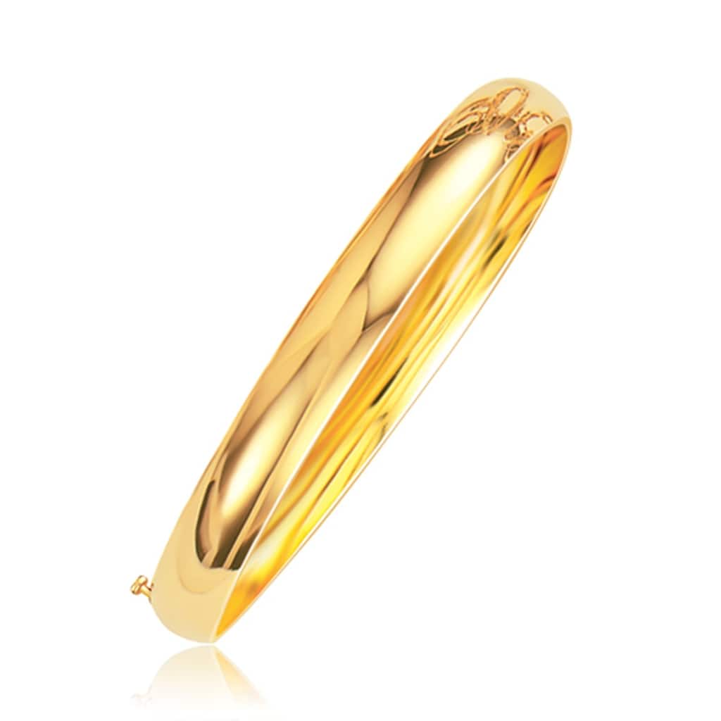 MayaMila Classic Bangle in 14k Yellow Gold (8.0mm)