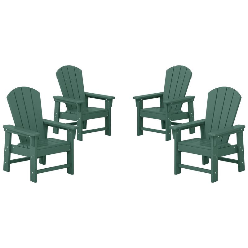 Laguna Kids Outdoor Poly Adirondack Chair (Set of 4) - Dark Green