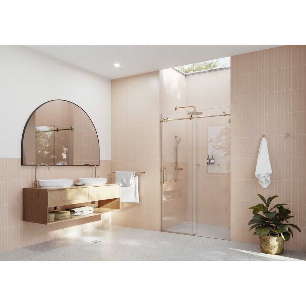 Glass Warehouse 44 in. - 48 in. x 78 in. Frameless Sliding Shower Door
