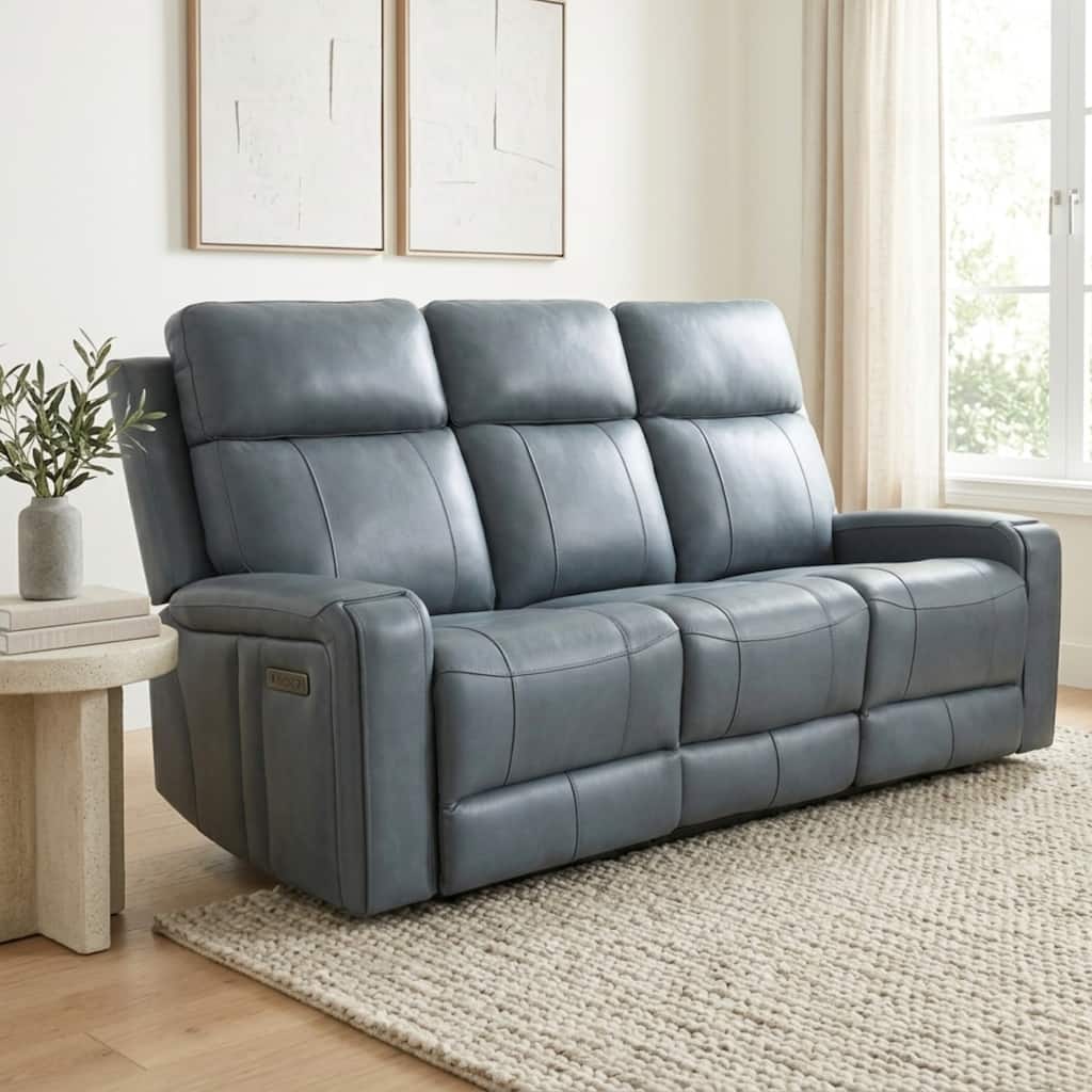 Cavron Leather Match Power Sofa