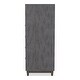 preview thumbnail 7 of 5, Furniture of America Faye Modern Charcoal Brown Rubberwood 5-Drawer Chest