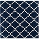 preview thumbnail 108 of 145, SAFAVIEH Hudson Shag Ariola Trellis 2-inch Thick Rug 3' Square - Navy/Ivory
