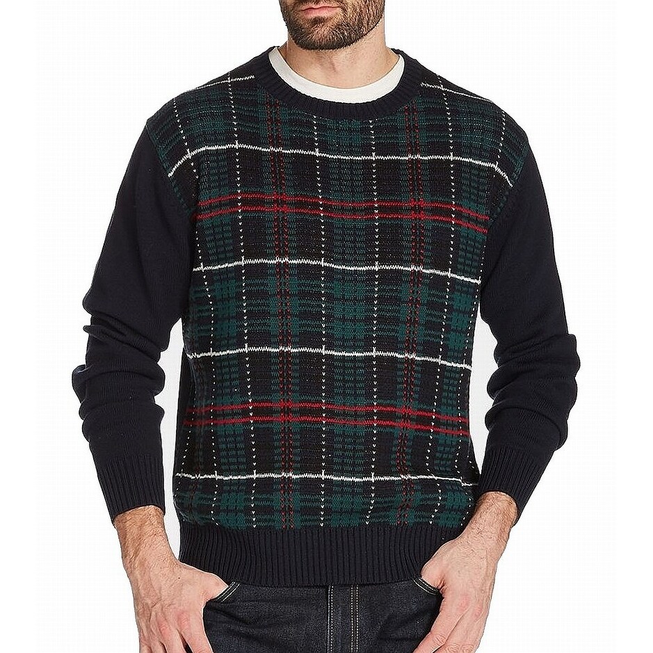 mens plaid sweater