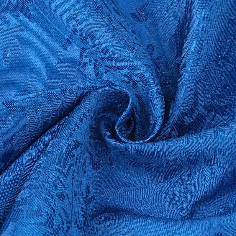 6 Pack Elegance Napkins, Printed Floral Napkins for Party, Kitchen and Holiday - 19x19 Inch - Dark Blue