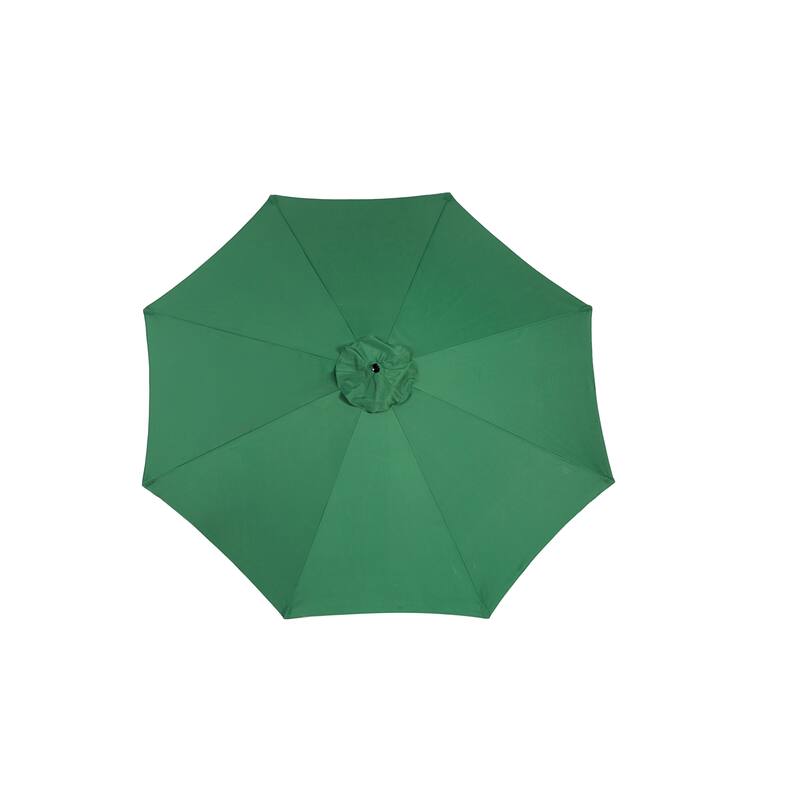 10ft Offset Hanging Market Patio Umbrella w/Easy Tilt Adjustment, Polyester Shade, 8 Ribs for Backyard, Poolside-(No Base)