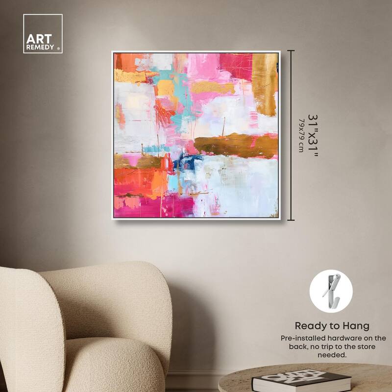 Exuberant Hues II Canvas by Art Remedy