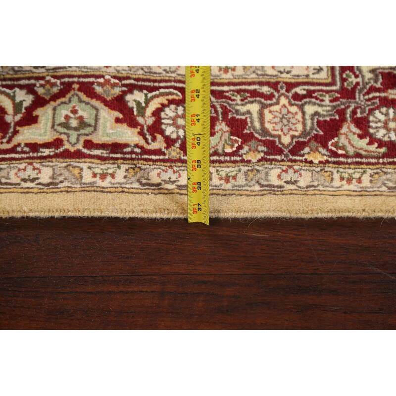Wool/ Silk Vegetable Dye Tabriz Mahi Oriental Area Rug Hand-knotted - 4'0" x 6'4"